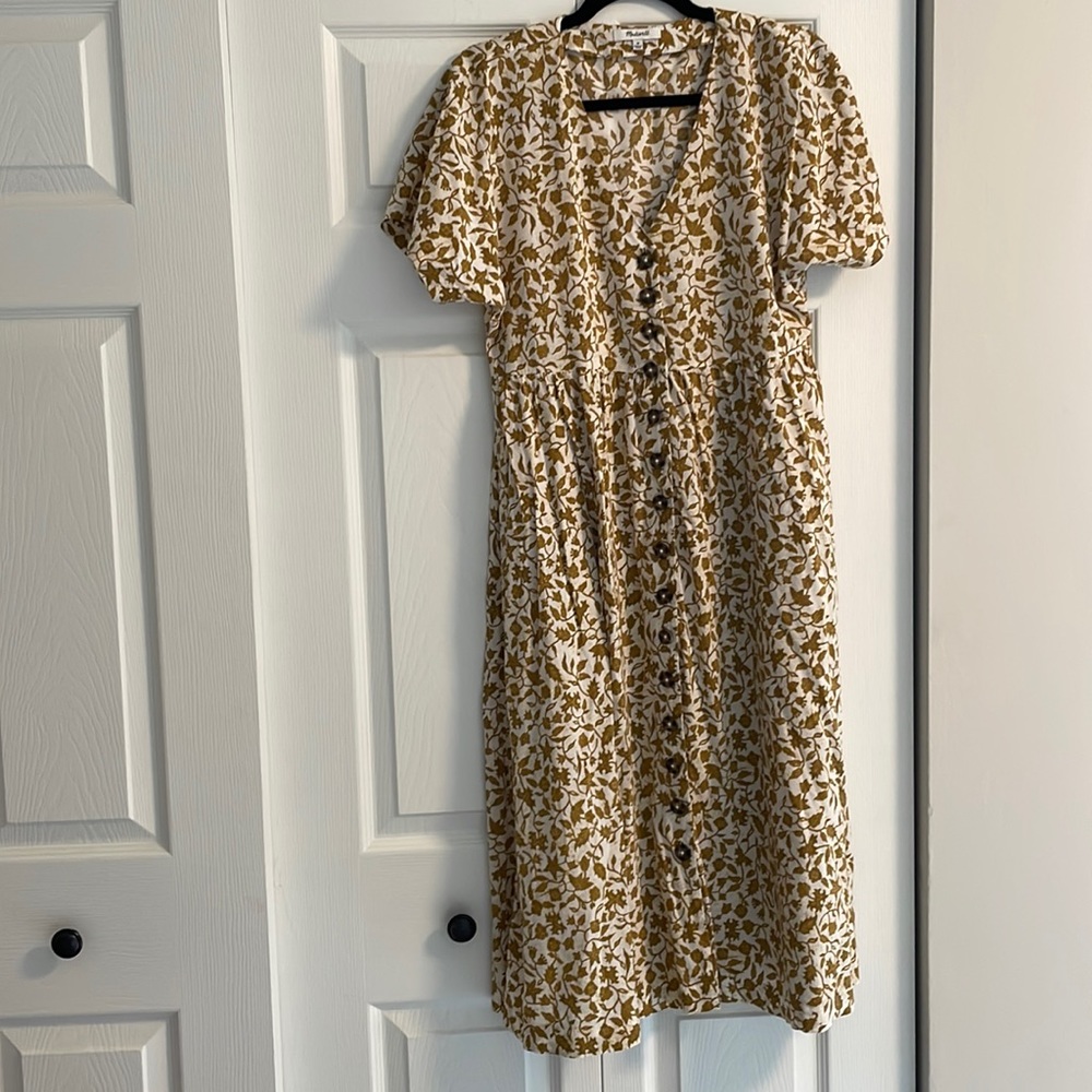 Madewell floral print dress size m